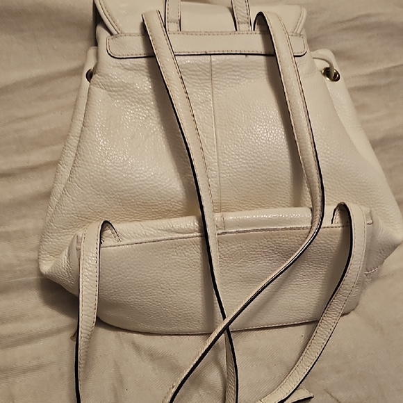 Kate Spade Cream Leather Backpack - Picture 6 of 8